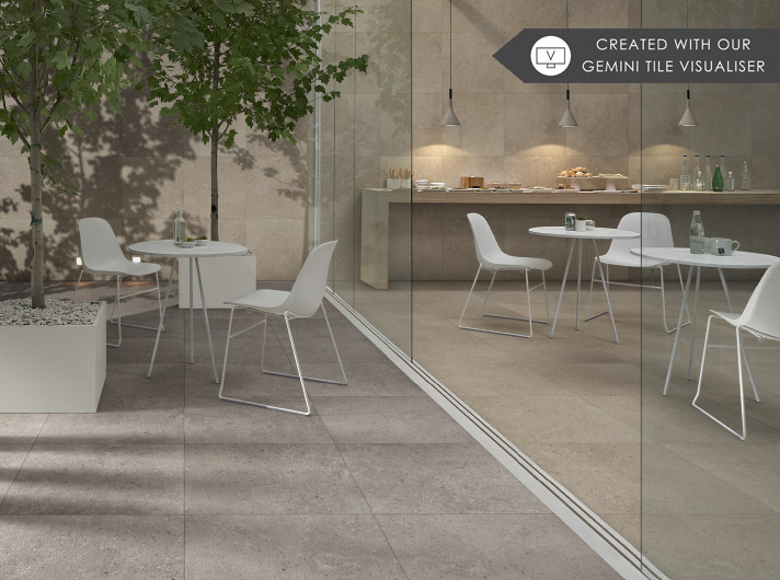Indoor and Outdoor Tiles Coordinating Colours suitable for outdoor