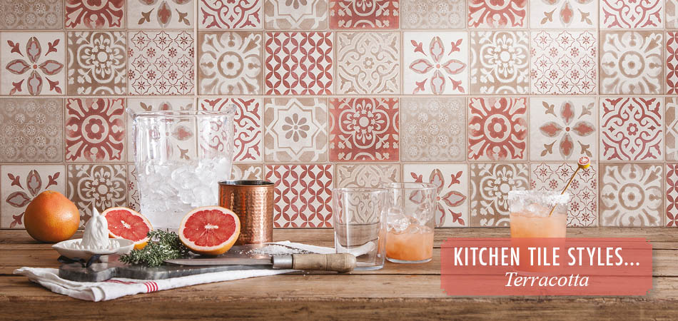 Terracotta kitchen tiles from Gemini