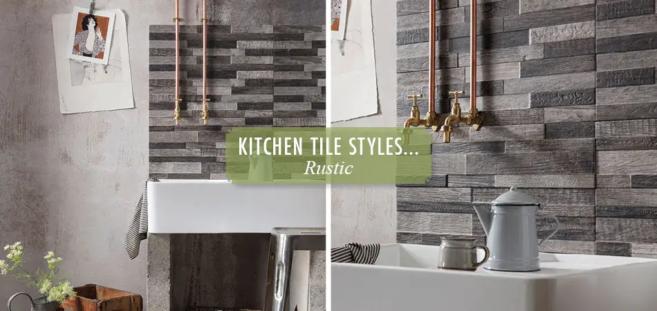 Rustic kitchen tiles from Gemini