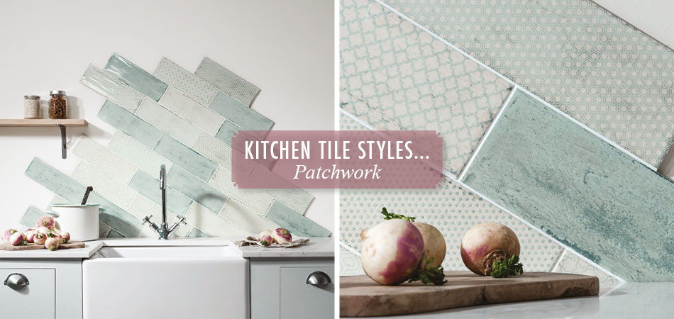 Patchwork kitchen tiles from Gemini