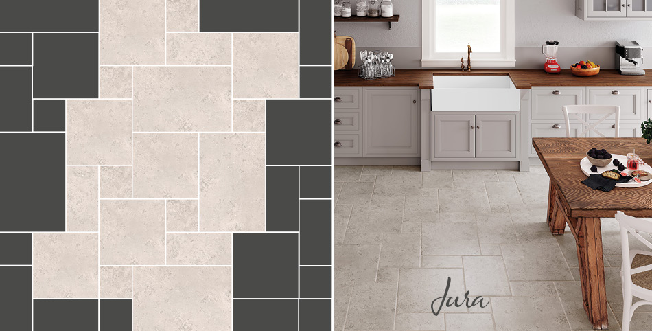 Jura multi format tiles from Gemini in a kitchen setting