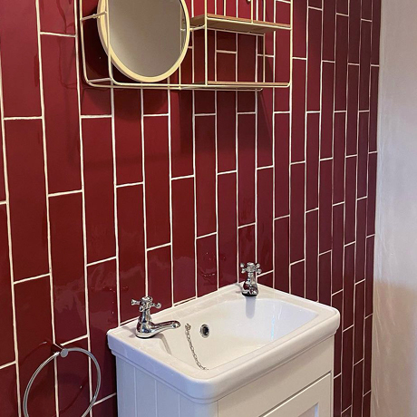 Brickbond Red Bathroom Tiles