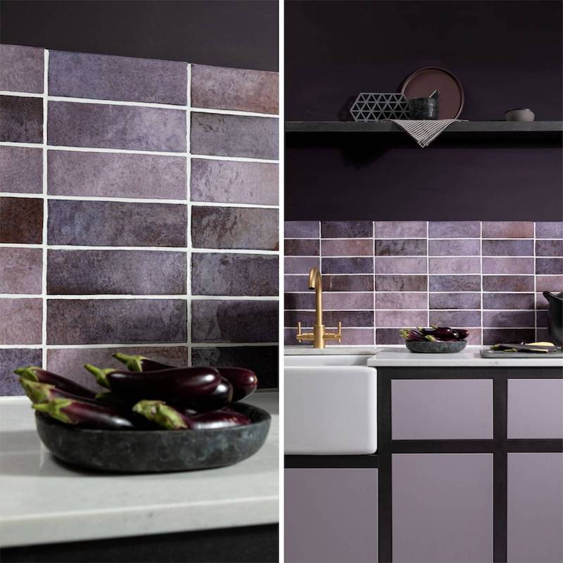 Purple Linear Tiles 