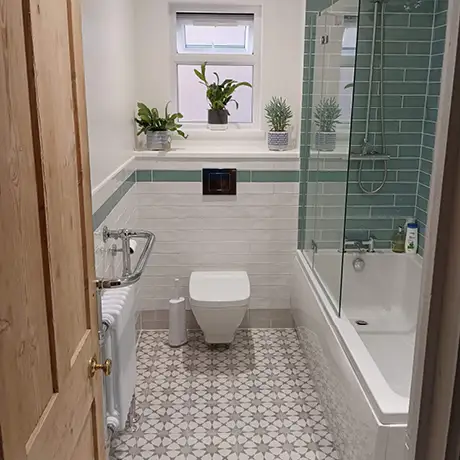 Mint gloss green bathroom shower wall tiles
