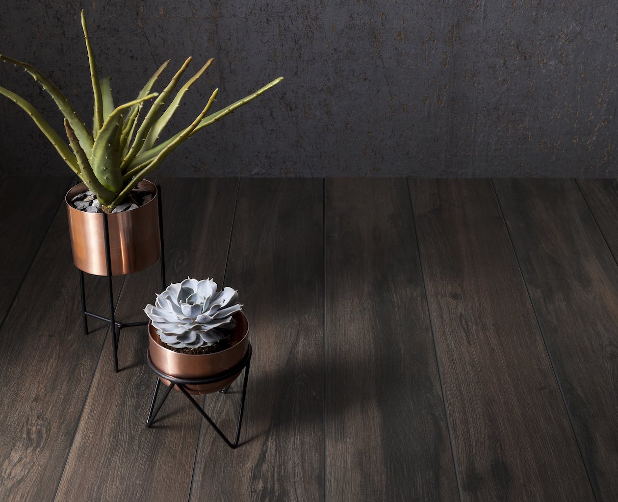 Aspenwood Dark Wenge Wood Effect Floor Tile