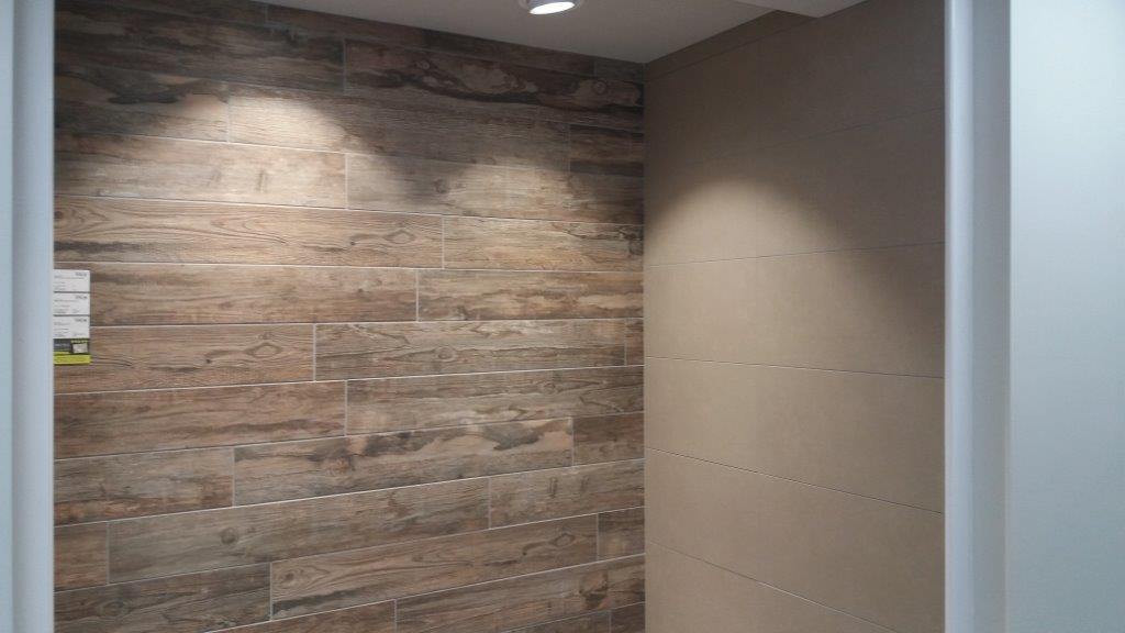 wood on the walls