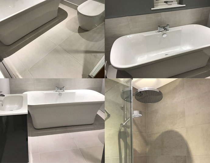 Customer Bathroom Project using CTD Tiles