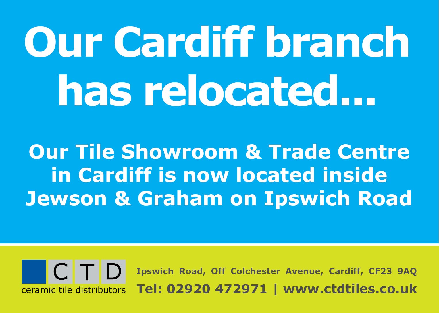 CTD Cardiff has relocated