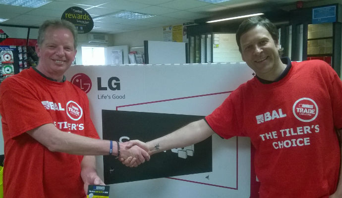 CTD's Lucky Branch - Edinburgh's Mick Bull with the competition winner Keith