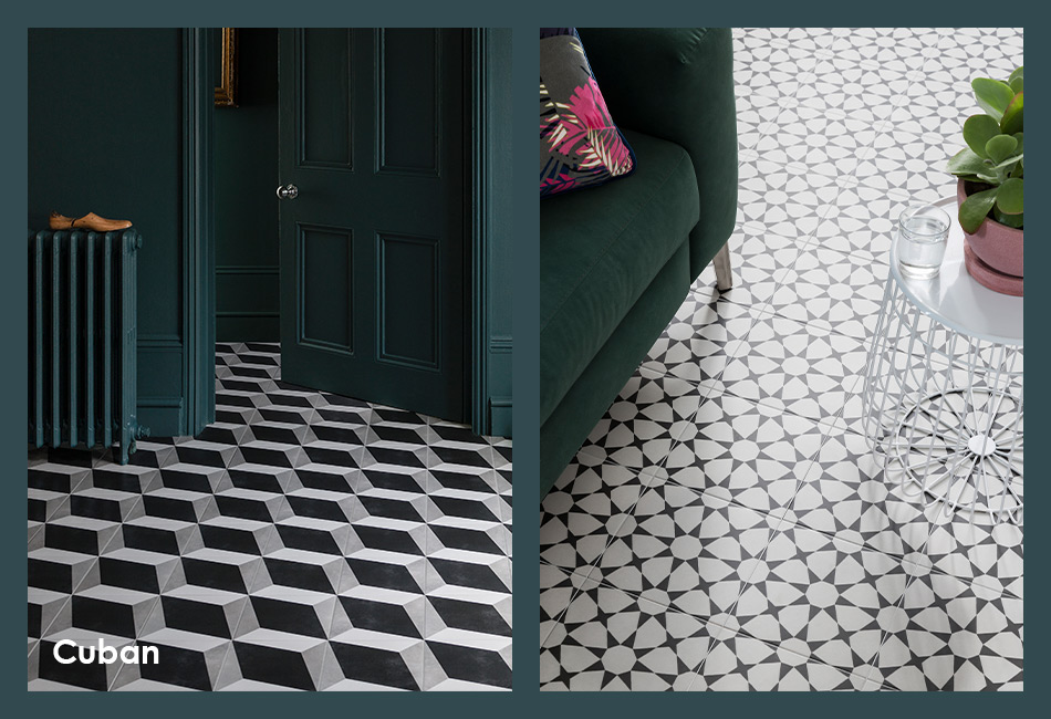 Cuban patterned floor tiles for house builders and developers