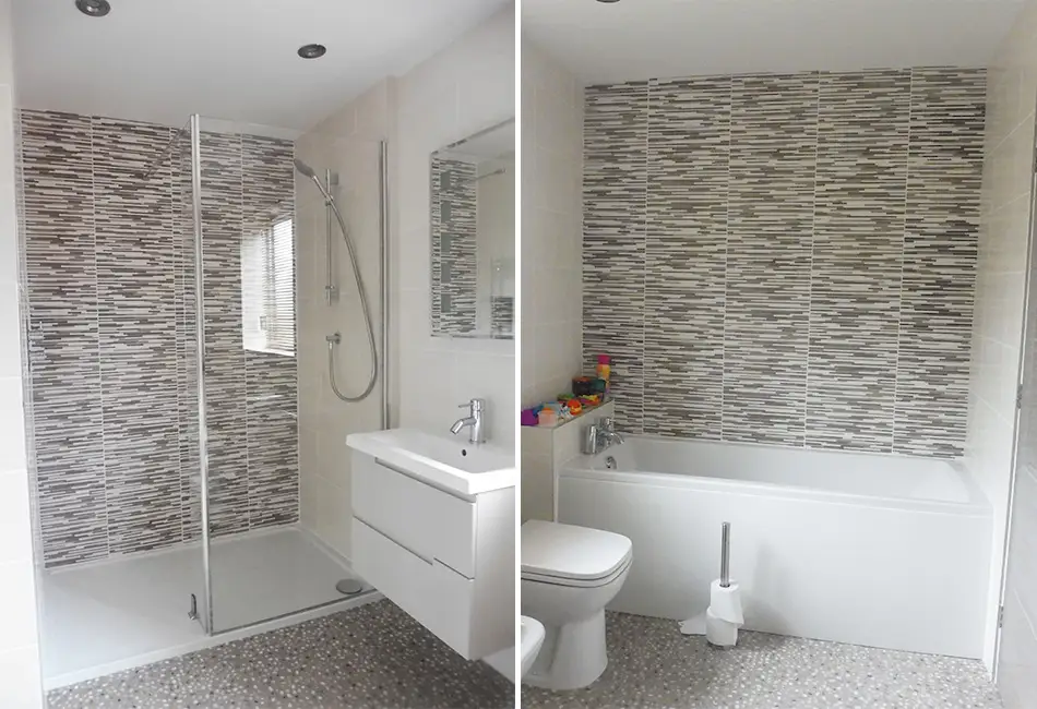 Evoke tiles in bathroom of luxury boutique home