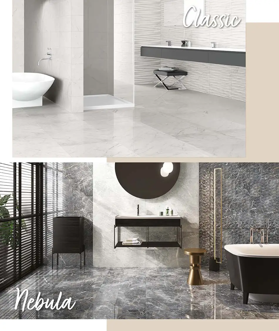 Classic & Nebula Bathroom Tiles