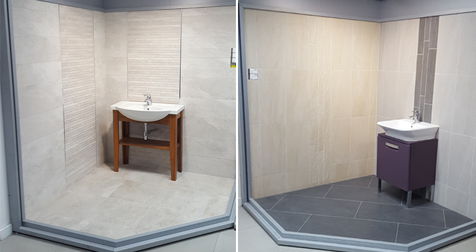woking tile displays