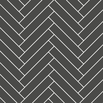 Diagonal herringbone tile layout