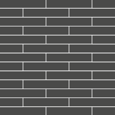 Large-format brickbond tile layout