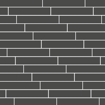 Offset brickbond tile layout