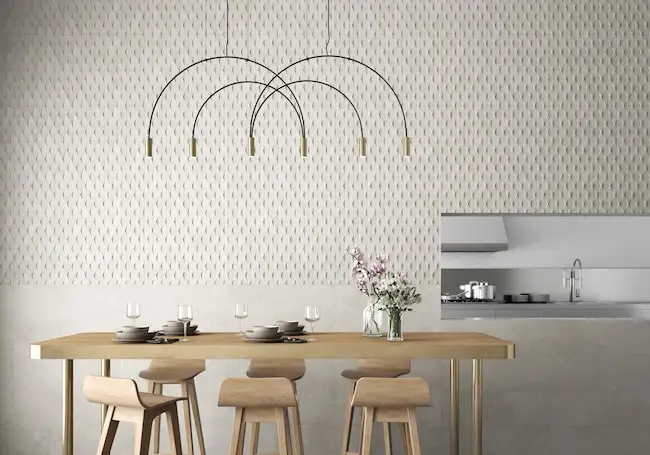Modern patterned wall tiles