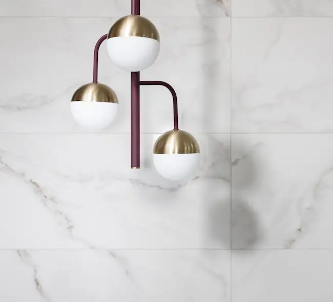 White marble wall tiles