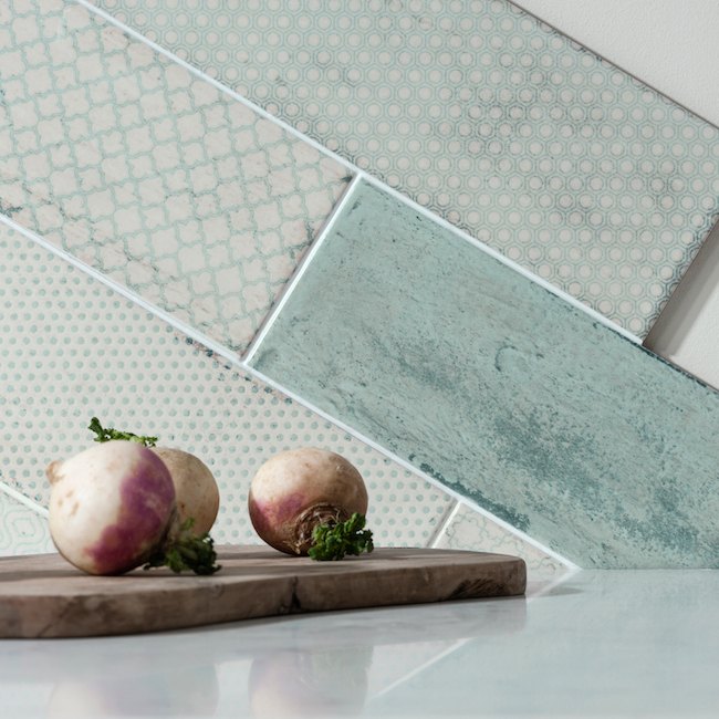 Arles pattern kitchen tiles