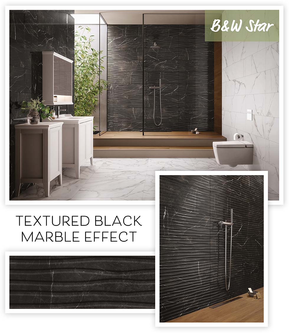 dark natural textured tiles