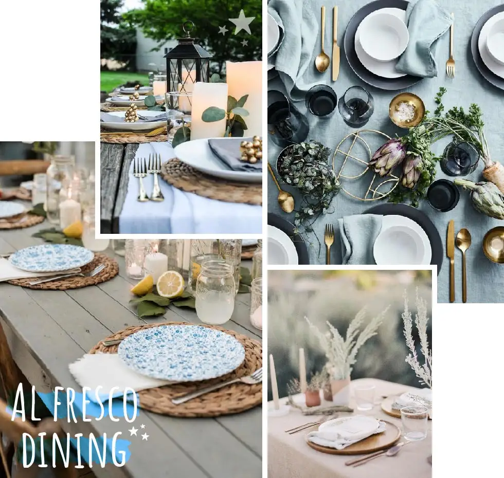 Modern Farmhouse Summer Tableware Settings