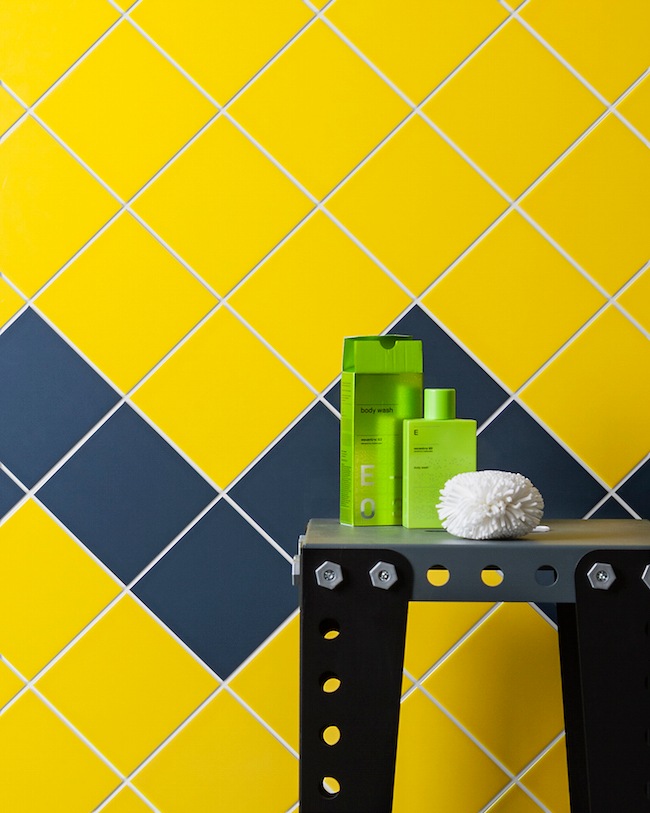 Yellow Square Wall tiles