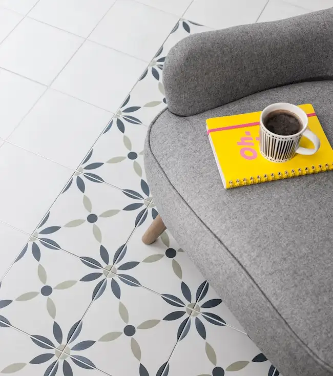Havana Pattern Tiles with Flower Design