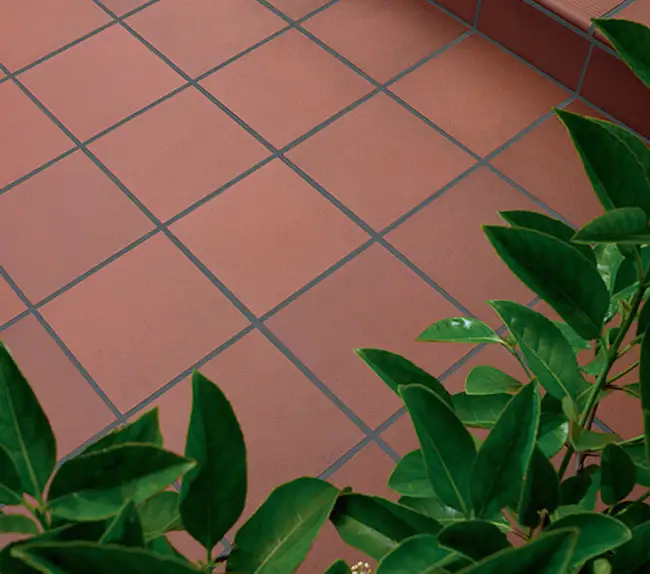 Classic terracotta quarry tiles