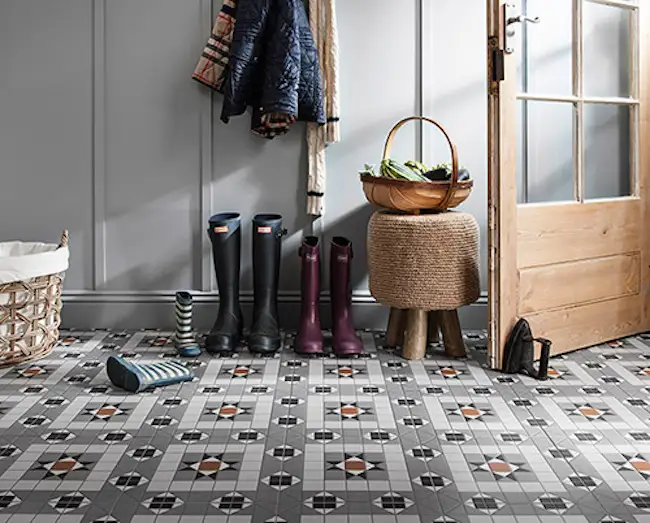 Traditional Tiles create a timeless hallway
