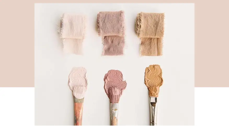 Paint colour blush tones