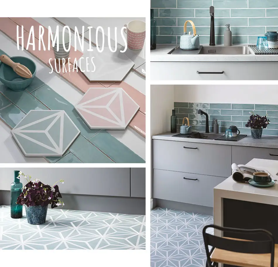 harmonious surfaces floor and wall tiles