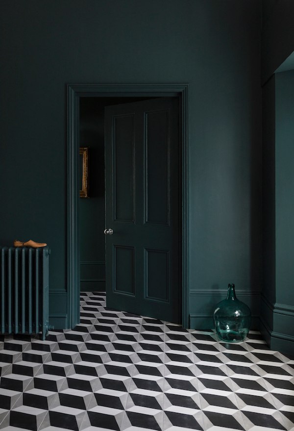 black cuban floor tiles