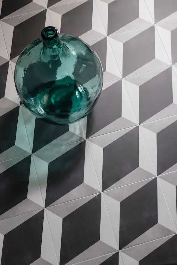 black cuban floor tiles
