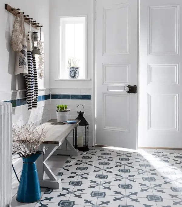 white havana floor tiles