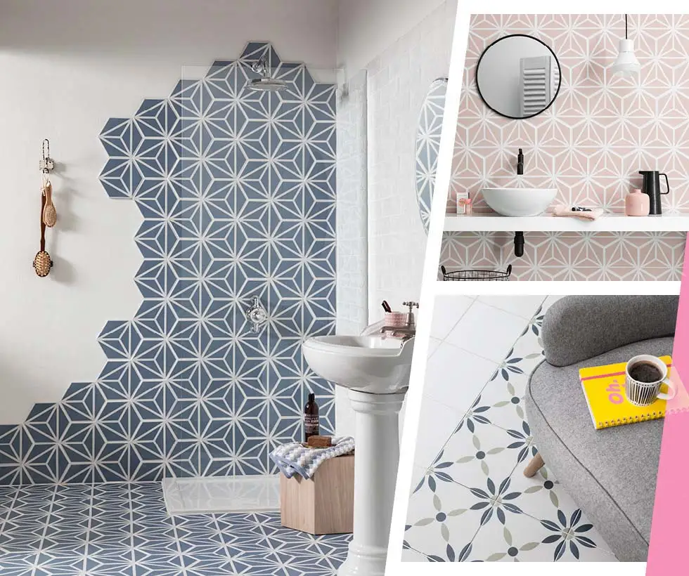 Statment tiles that brighten up rooms