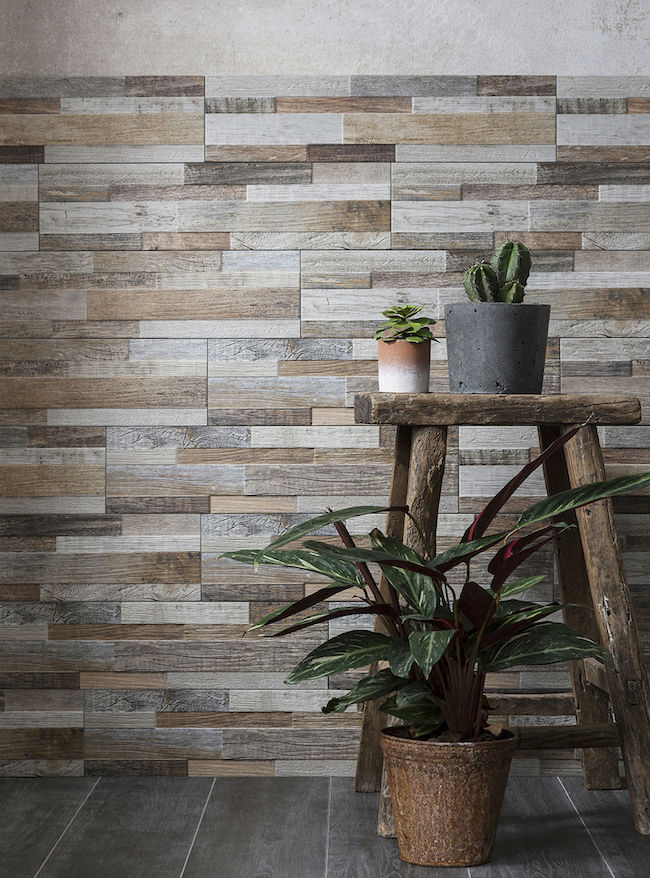 Wood Effect Wall Tiles 3D Textured Industrial Rustic Tiles