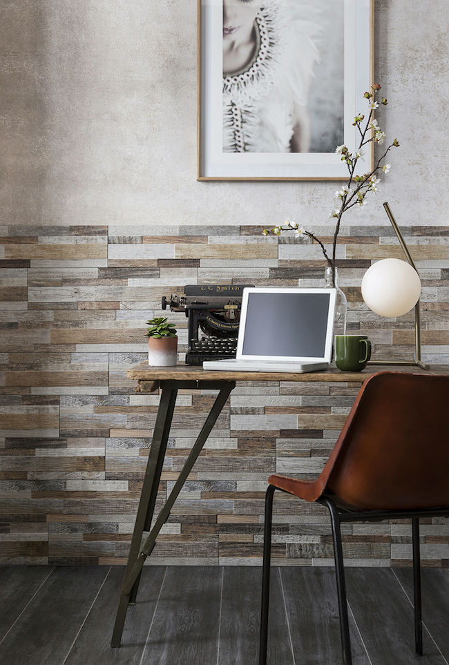 Wood Effect Wall Tiles 3D Textured Industrial Rustic Tiles