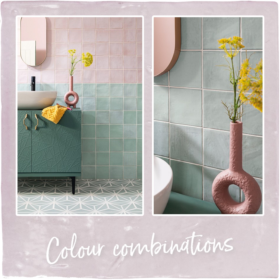 Nador Pink and Nador Mint tiles from CTD
