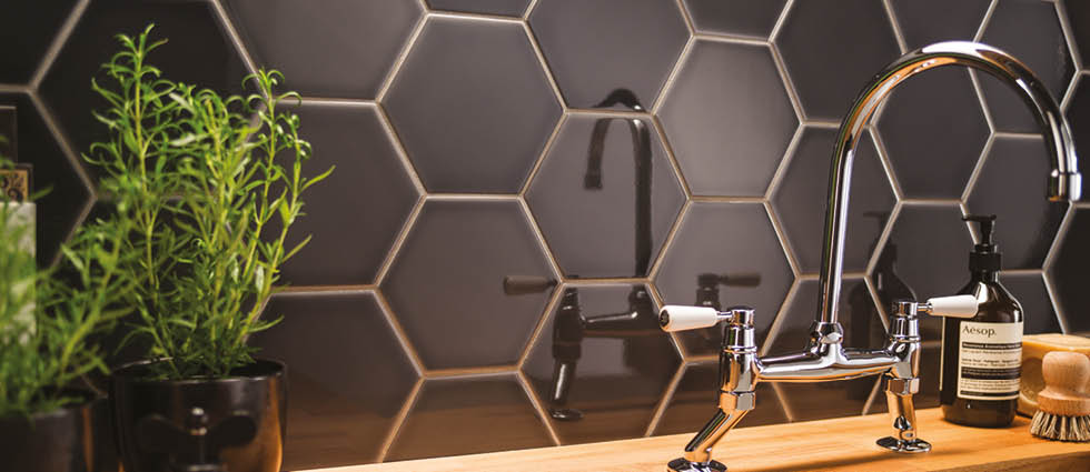 Geometric Kitchen Tiles Savoy Hexagon Decor Savoy Hexagon Geometric Kitchen Tiles