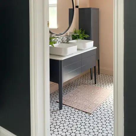 Patterned Bathroom tiles