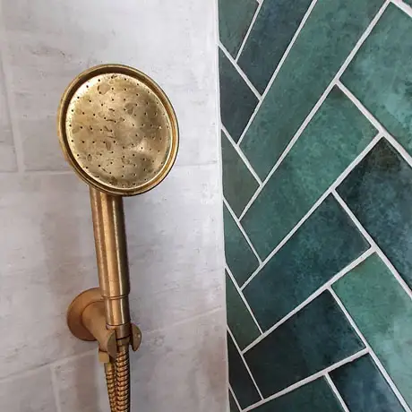 Dyroy Aqua with Gold Shower