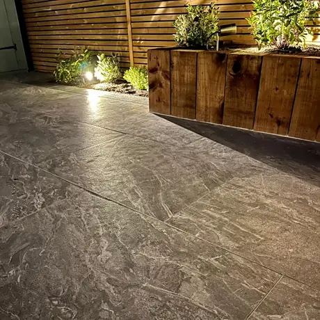 Grey Outdoor Non Slip Lavastone Tile