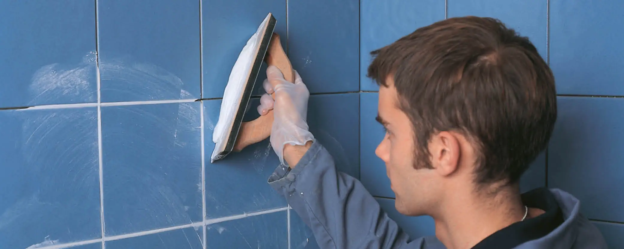 Man grouting