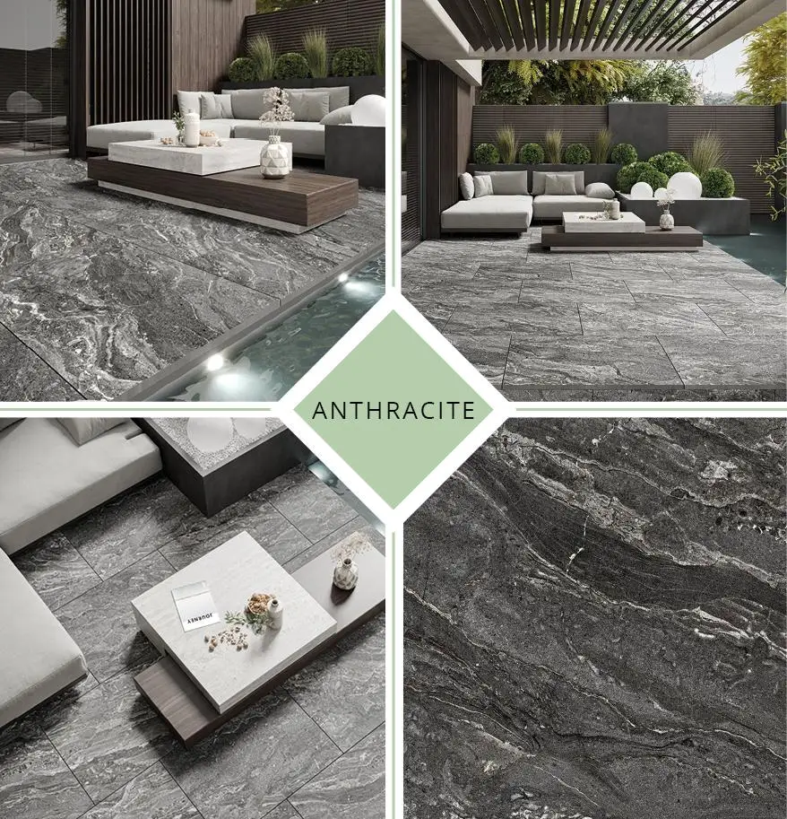 Lavastone Anthracite Outdoor Tile