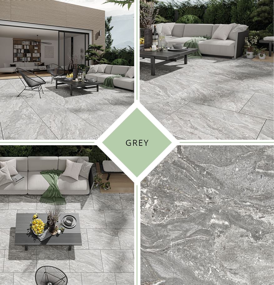 Lavastone Grey Outdoor Tile