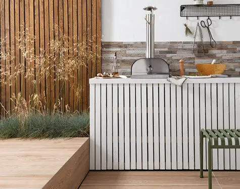 outdoor kitchen wall tiles