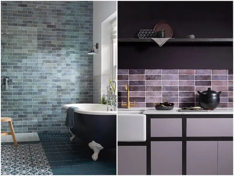 Stunning Shades Across Wall Tiles