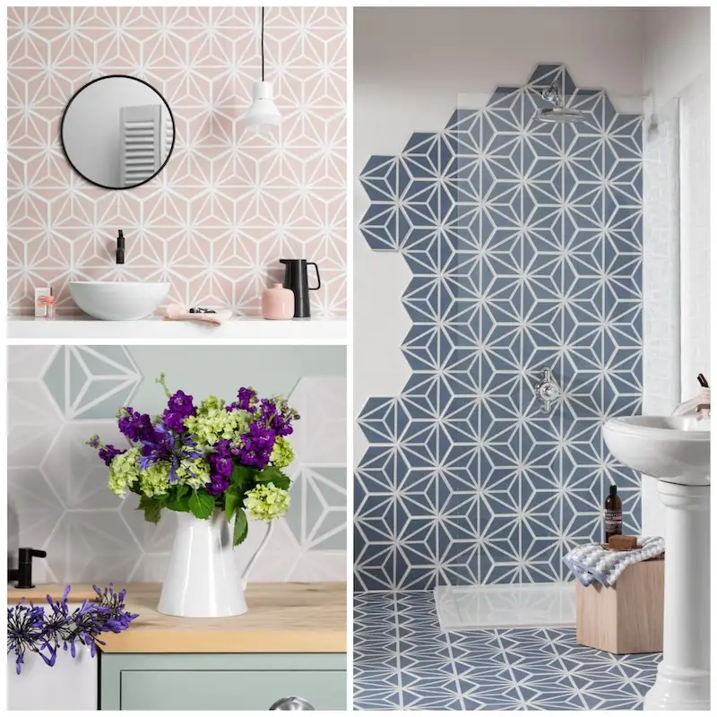 Coloured Patterned Varadero Wall Tiles