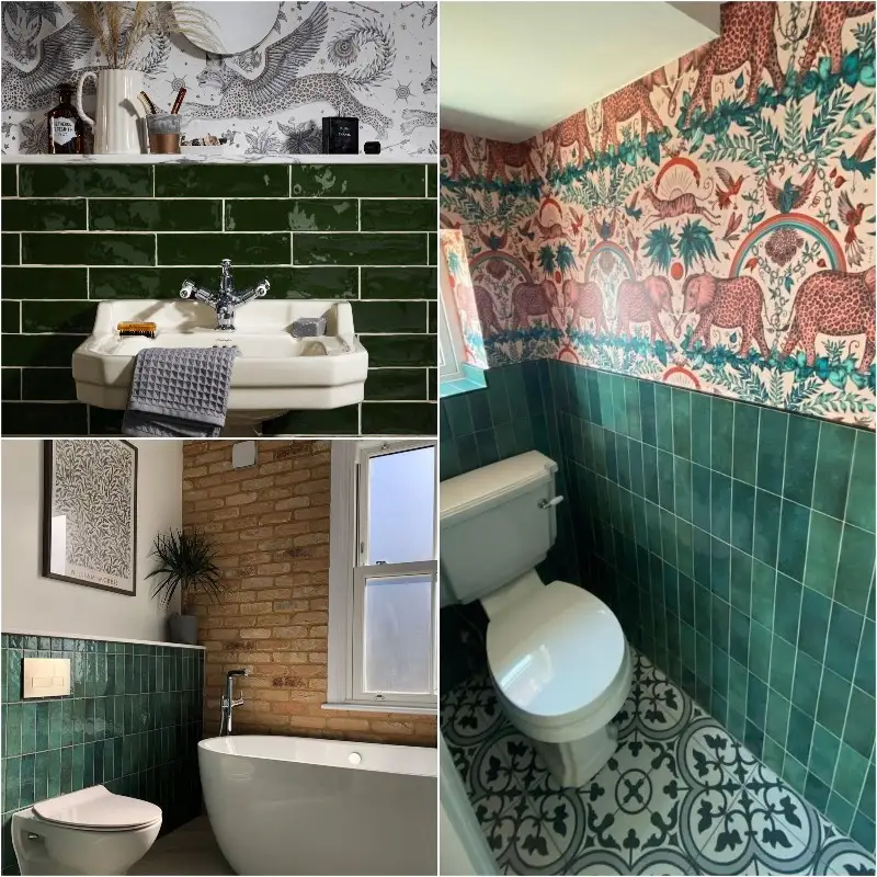 Green Bathroom Tiles