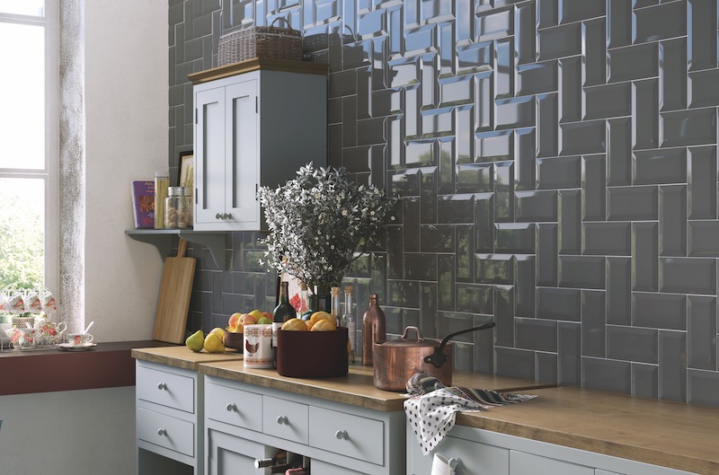 Dark Grey Metro Brick Tiles